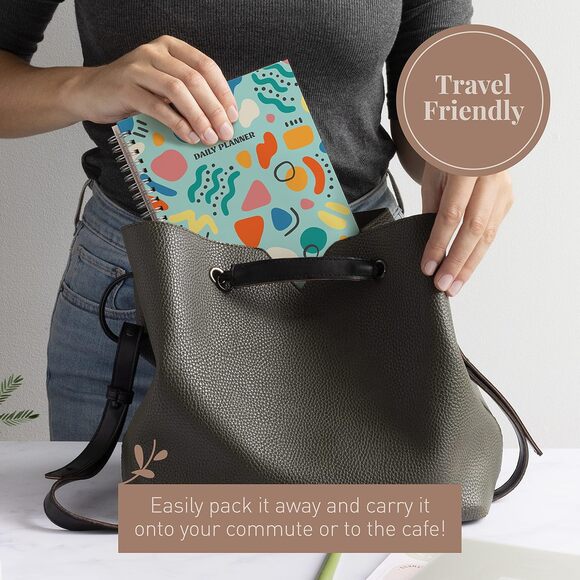 Colorful Rileys & Co Undated Daily Planner To Do List Notebook, 8x6 inch 80 pgs - Picture 3 of 8